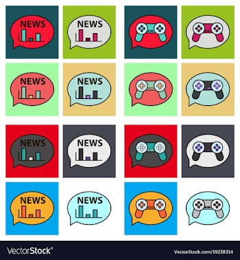 Social media icons in speech bubbles with group vector image