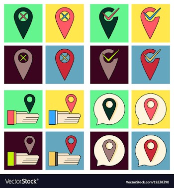 Social media icons in speech bubbles with group vector image
