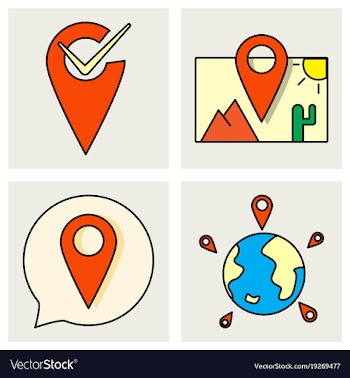 Social media icons in speech bubbles with group vector image