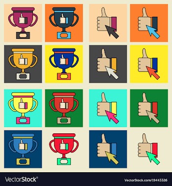 Social media icons in speech bubbles with group vector image