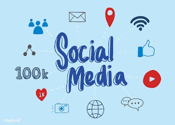Social media illustration | Free stock vector - 457416