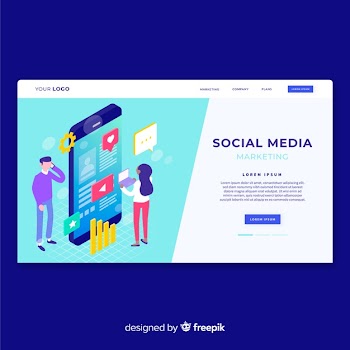 Social media landing page