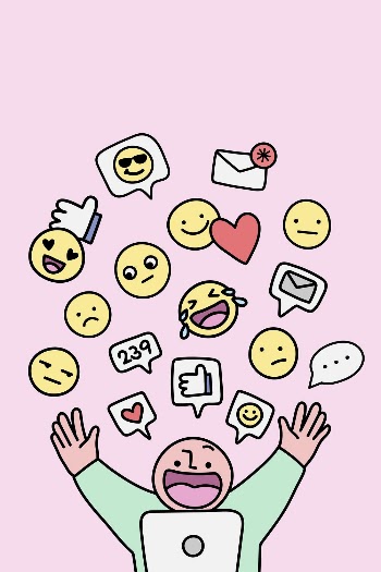 Social media mania background, influencer | Free Photo - rawpixel