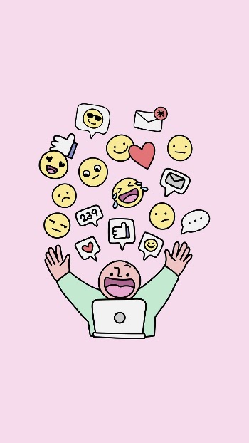 Social media mania mobile wallpaper, | Free Photo - rawpixel