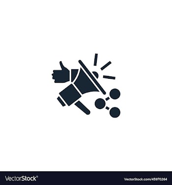 social media marketing creative icon filled