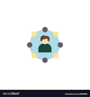 social media marketing creative icon from social