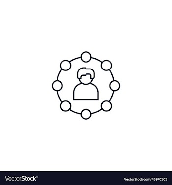 social media marketing creative icon from social