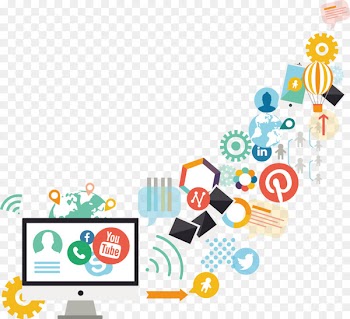 Social media marketing Digital marketing Content marketing - Vector hand-drawn computer icons 