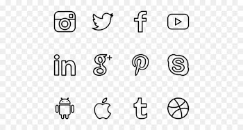 Social media marketing Information Computer Icons - Social Media Black And White 