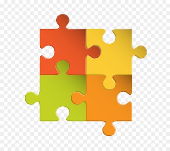 Social media marketing Marketing strategy Content - Vector colorful puzzle 
