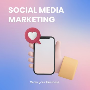 Social media marketing template, 3D | Free Vector Template - rawpixel
