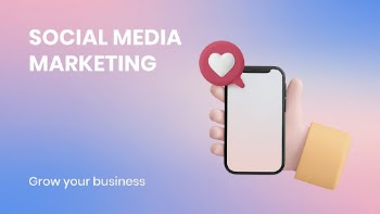 Social media marketing template, 3D | Free Vector Template - rawpixel