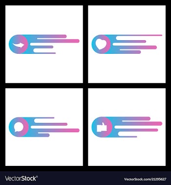 Social media network background with circles and vector image