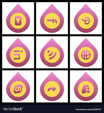 Social media network background with circles and vector image