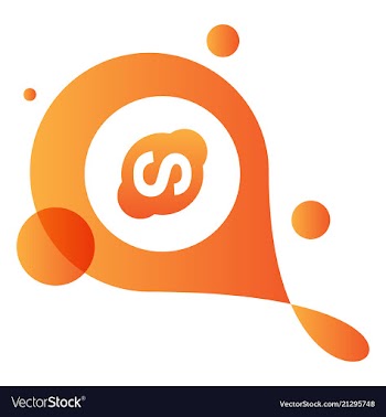 Social media network background with circles and vector image
