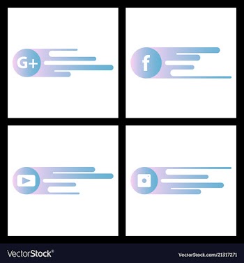 Social media network background with circles and vector image