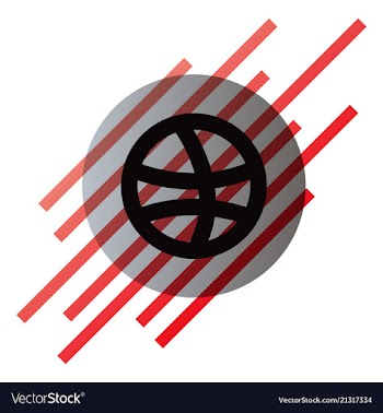 Social media network background with circles and vector image