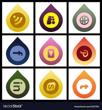 Social media network background with circles and vector image