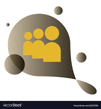 Social media network background with circles and vector image