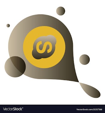 Social media network background with circles and vector image