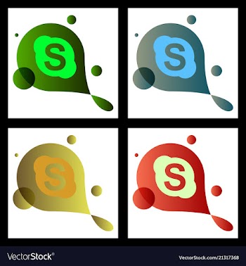 Social media network background with circles and vector image