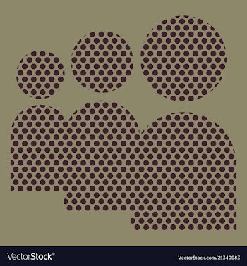Social media network background with circles and vector image