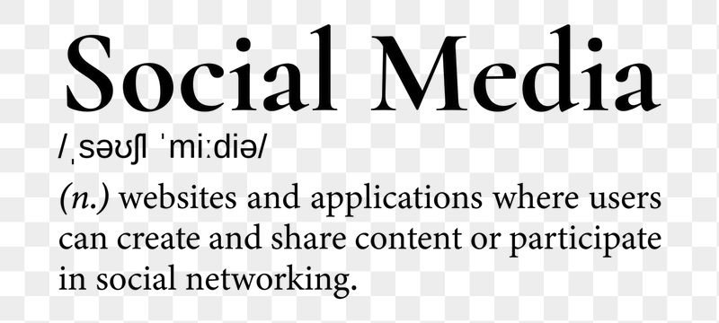 Social media png dictionary word | Free PNG - rawpixel