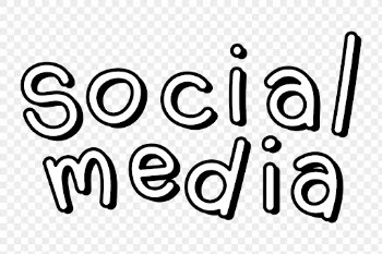 Social media png sticker, doodle | Free PNG Sticker - rawpixel
