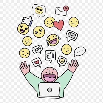 Social media png sticker, emoticon | Free PNG Sticker - rawpixel