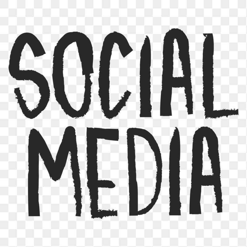 Social media png word sticker, | Free PNG - rawpixel