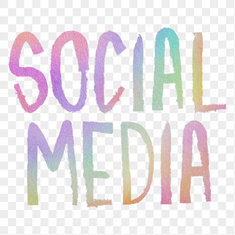 Social media png word sticker, | Free PNG - rawpixel