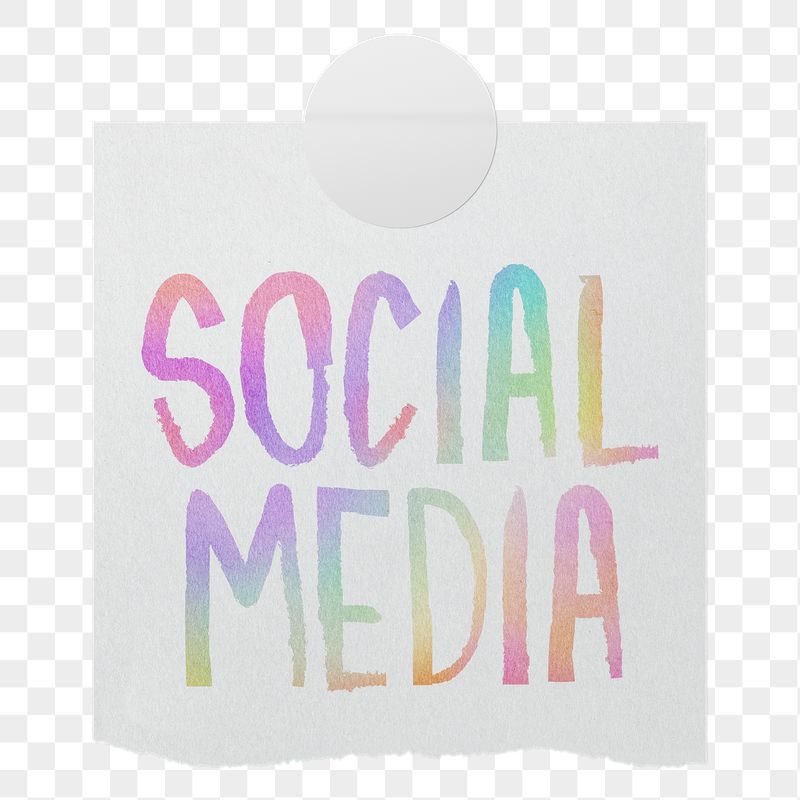 Social media png word sticker, | Free PNG - rawpixel
