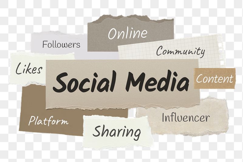 Social media png word sticker | Free PNG - rawpixel