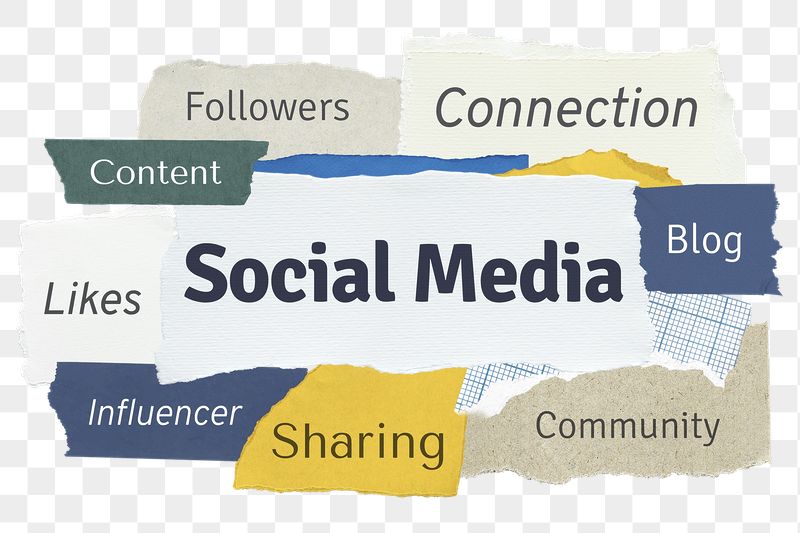 Social media png word sticker | Free PNG - rawpixel