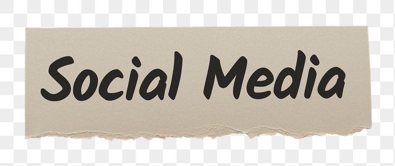 Social media png word sticker | Free PNG - rawpixel