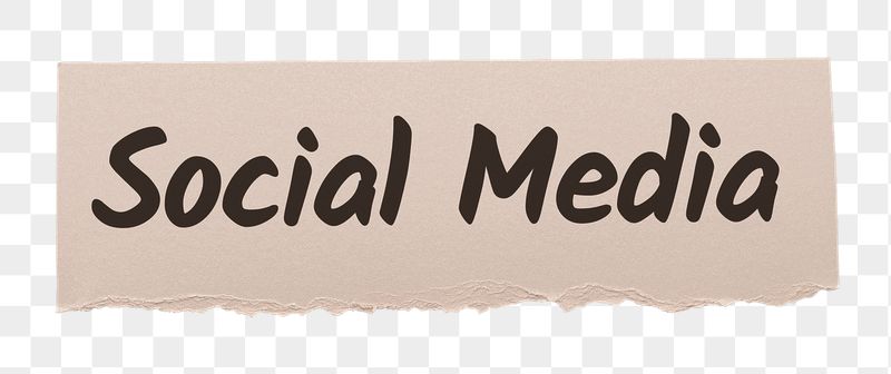 Social media png word sticker | Free PNG - rawpixel