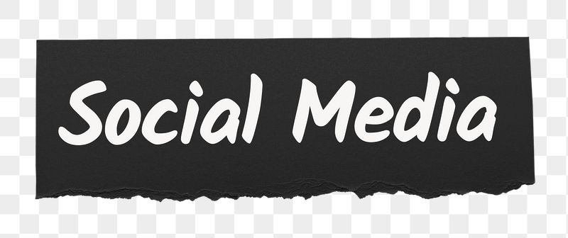Social media png word sticker | Free PNG - rawpixel