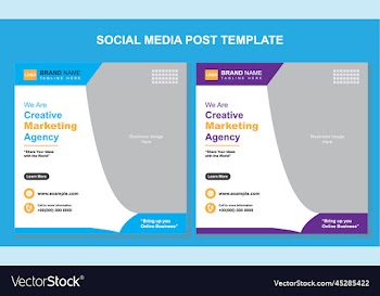 social media post template