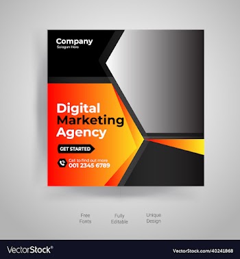 social media post template design