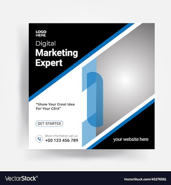 social media post template design