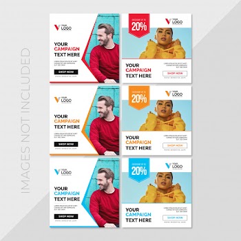 Social media post template Free Vector