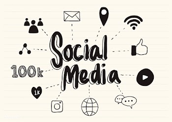 Social media scribbled on a notepad | Free stock vector - 457410
