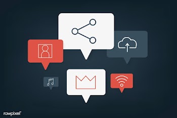 Social media speech bubbles | Free stock vector - 586268