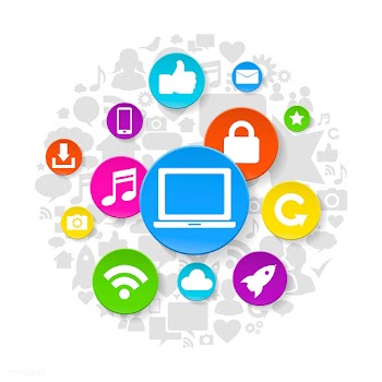 Social media techie background | Free stock vector - 397405