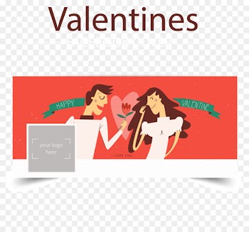 Social media Valentines Day - Creative Valentine's Day Facebook cover image vector material 
