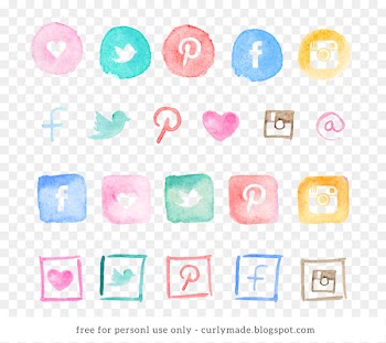 Social media Watercolor painting Computer Icons Blog - media 