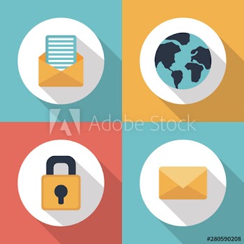 social network media flat design