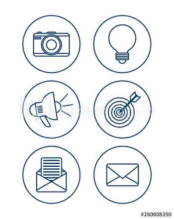 social network media flat design