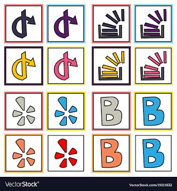 Social network symbols in speech balloons vector image