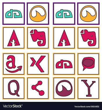 Social network symbols in speech balloons vector image